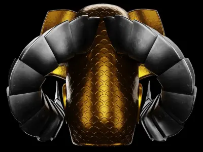 Pharaoh Hat 09 - SciFi Character Design Low-poly 3D model Low-poly 3D model