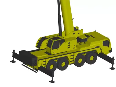  mobile crane 3D model