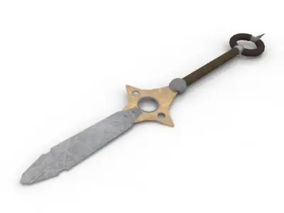 King Spear Low-poly 3D model