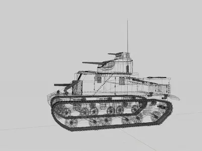 WW2 M3 Lee Medium Tank 3D model