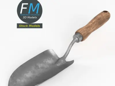 Garden trowel 3D model
