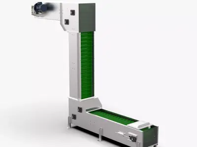 Z Type Chain Bucket Conveyor 3D model