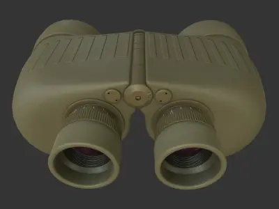 Steiner 7x50 binoculars Low-poly 3D model