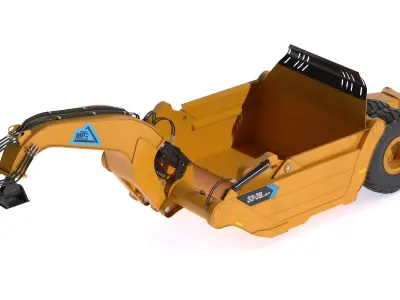 Mobile TrackSolutions 33-38LGP Gooseneck Scraper 3D model