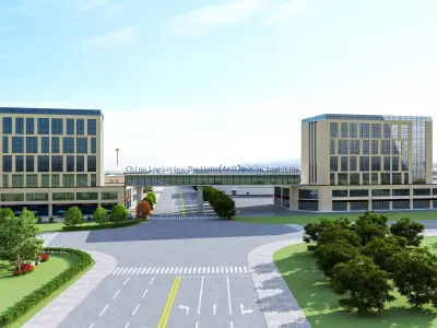 Warehouse and Logistics Distribution Center 3D model