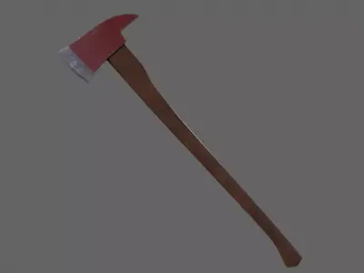 PBR Fire Axe V1d Low-poly 3D model