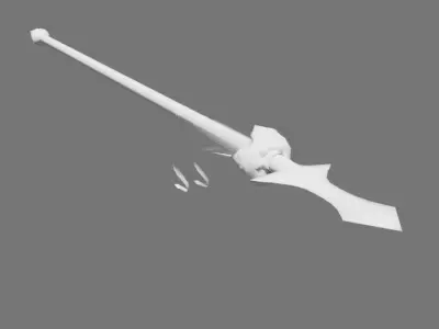 Chinese Spear Low-poly 3D model