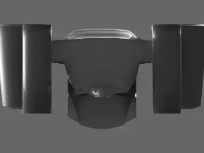 Defender space fighter 3D print model