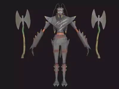 Low Poly Stylized Monster - Mutated Ant 2 Low-poly 3D model