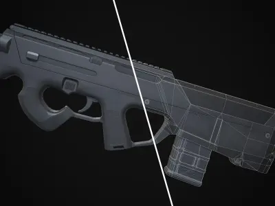 Magpul PDR Low-poly 3D model