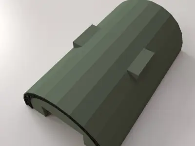 Hangar military shelter 3D model