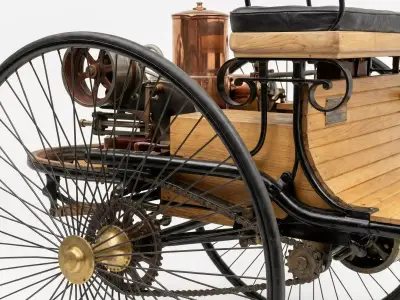 1886 Benz Patent-Motorwagen Low-poly 3D model