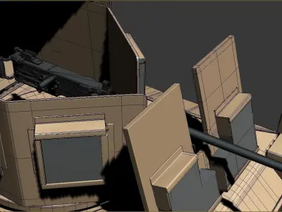 M-ATV military vehicle 3D model