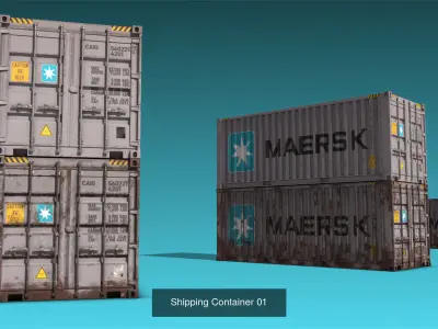 Shipping Containers 3D Model Pack