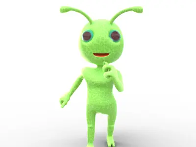 Cartoon Ant Character 3D model
