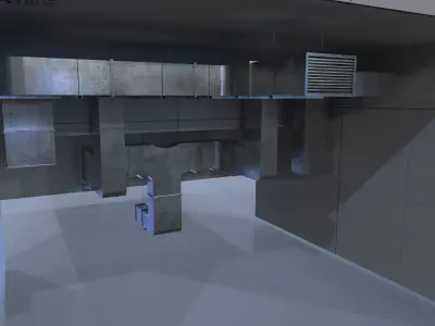 Modular Air Duct Low-poly 3D model