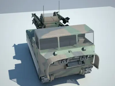 M48 Chapparal Low-poly 3D model