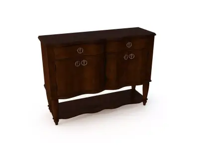 Liberty Furniture Cotswold Buffet in Cinnamon 3D model
