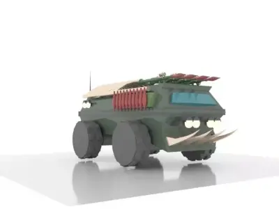 military truck Low-poly 3D model purchase
