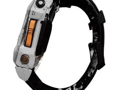 Damaged SciFi Wrist Communicator 3D model