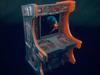 Sci Fi Computer Console 4 3D print model