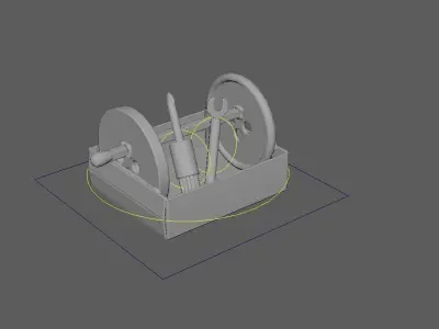 Cartoon  Tool box 3D model