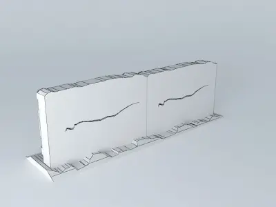 Eco Rail 3D WallOld Steam Days Free 3D model