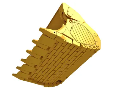 Excavator Bucket 3D model from CGTrader