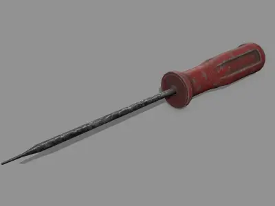 screwdriver Low-poly 3D model 19