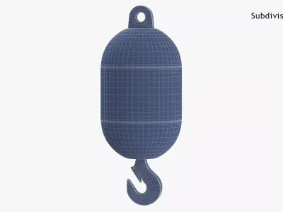 Liebherr LR Crane Hook Block 06 3D model