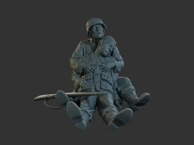 German soldiers ww2 G9 3D print model