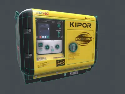 PBR generator nipor Low-poly 3D model