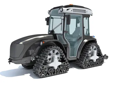  Articulated Tracked Tractor with Rubber Tracks 
