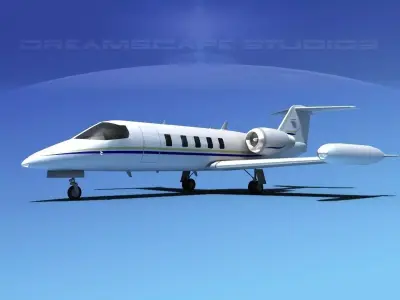Gates Bombardier Learjet 35 V07 3D model
