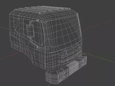 Autocar ACMD Cab STEP CAD Model for 3D Printing 3D print model 3D print model