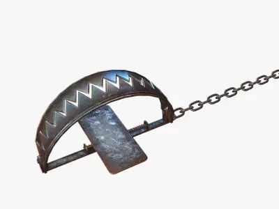 Animal Trap Low-poly 3D model