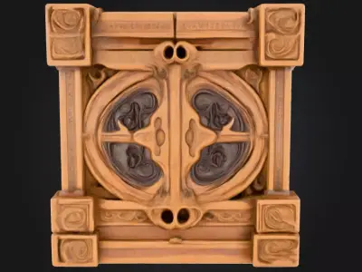 Ancient Beast Prison Low-poly 3D model