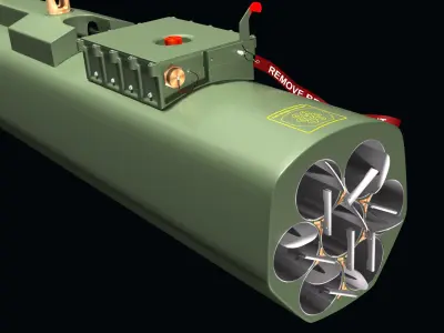 FZ233 Rocket Launcher 3D model