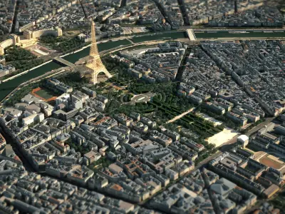 Eiffel Tower Paris  3D model