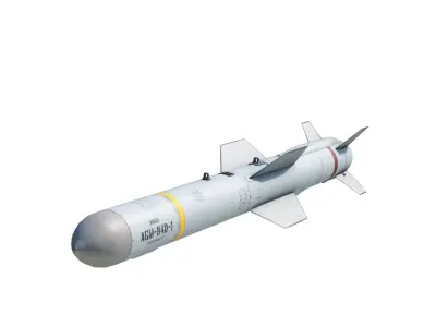 AGM-84 Harpoon Anti-ship Missile AGM84 3D model