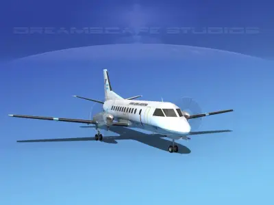 SAAB SF340 Fuerza Aerea Argentina 3D model