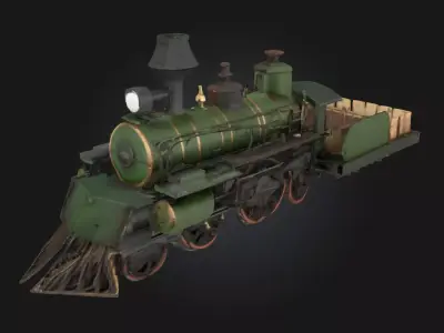 Steam Locomotive Model  Timeless Power of the Iron Horse 3D model