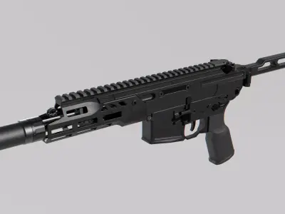 SIG Sauer RSAR MCX Rattler LT Low-poly 3D model