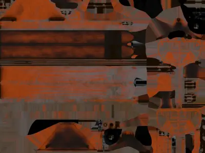 Hand forklift pallet loader Low-poly 3D model