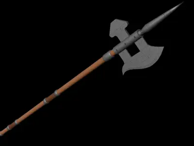 Realistic pikes with procedural materials - 5 different pikes Low-poly 3D model