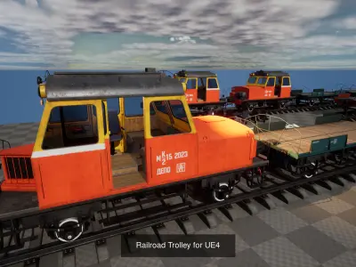 Soviet Railroad Trolley MK2-15 3D Model Pack