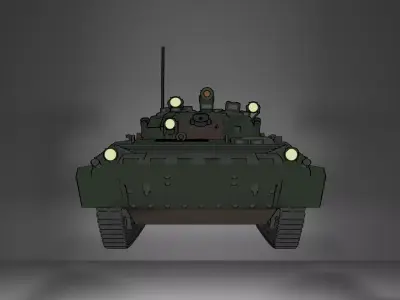Bmp-2 Low-poly 3D model purchase
