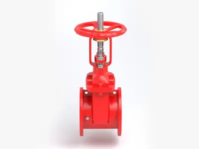 Gate Valve Low-poly 3D model