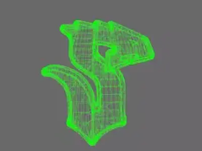 Void Serpents V10R Shoulder Symbols RIGHT 3D print model