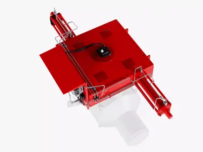 Industrial Mechanical Valve Pneumatic Actuator 3D model